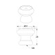 FURNITURE KNOB m.003 / RUSTIC BEECH / RAW