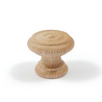 FURNITURE KNOB m.003 / RUSTIC BEECH / RAW