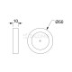 KEYHOLE LOCK ROUND ROSETTE COVER / ANTIQUE DOOR HANDLES ACCESSORIES