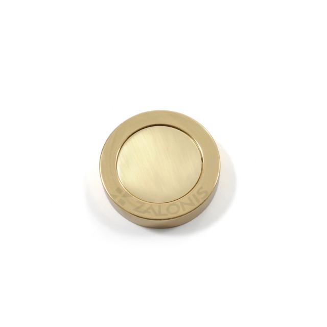 KEYHOLE LOCK ROUND ROSETTE COVER / GOLD
