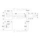 SIRIO SQUARE ROSETTE / CHROME-MATT CHROME