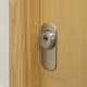 ORNAMENTAL ENTRANCE DOOR LOCK CAP / MAT ΝΙCKEL