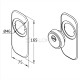 ORNAMENTAL ENTRANCE DOOR LOCK CAP / MAT ΝΙCKEL