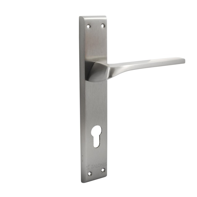 ENTRANCE HANDLE ITACA PLATE SQUARE / MATT NICKEL