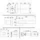 ENTRANCE DOOR HANDLE SET ELLE SQUARE ROSETTE / MAT NICKEL ENTRANCE DOOR HANDLES