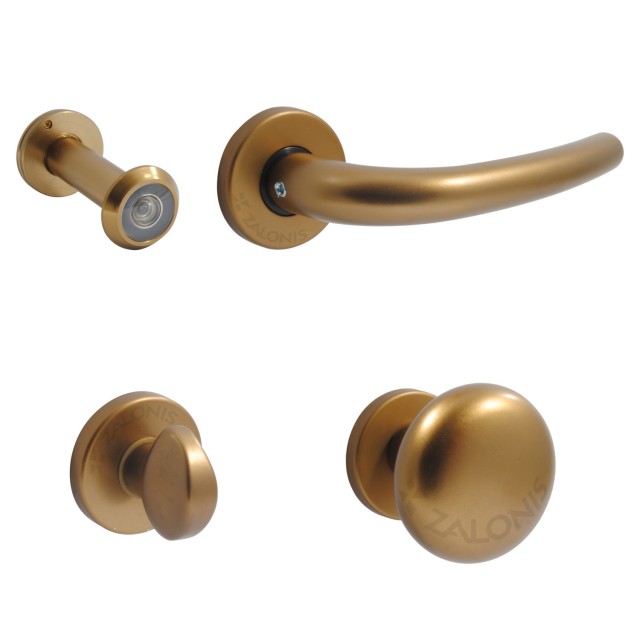 ENTRANCE DOOR HANDLE SET OMEGA / ANTIQUE