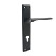 ENTRANCE HANDLE ITACA PLATE SQUARE / MATT BLACK