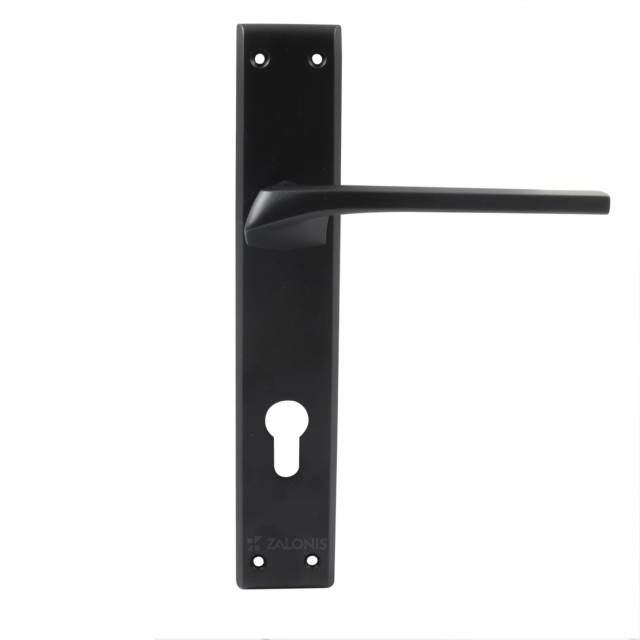 ENTRANCE HANDLE ITACA PLATE SQUARE / MATT BLACK