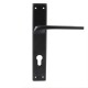 ENTRANCE HANDLE ITACA PLATE SQUARE / MATT BLACK