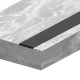 NON-SLIP STAIR RUBBER STRIP / 40x6 / BLACK STAIR NOSINGS
