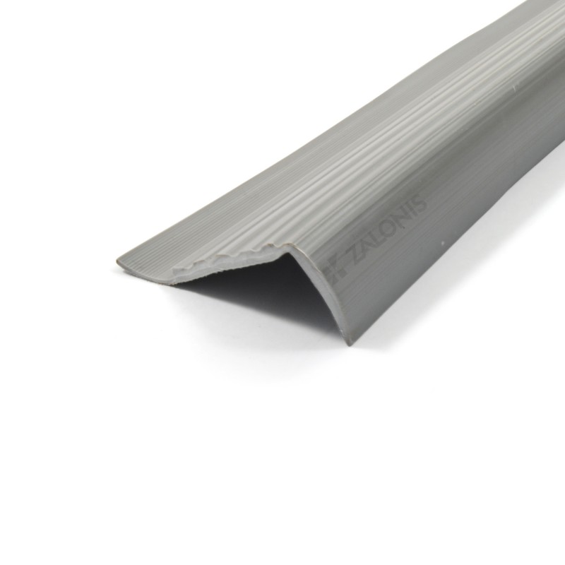 NON-SLIP STAIR RUBBER STRIP / 50x29 / GRAY STAIR NOSINGS