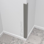 PROTECTIVE CORNER PROFILE PVC 50x50 mm, 1m / GREY
