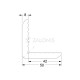 PROTECTIVE CORNER PROFILE PVC 50x50 mm, 1m / GREY