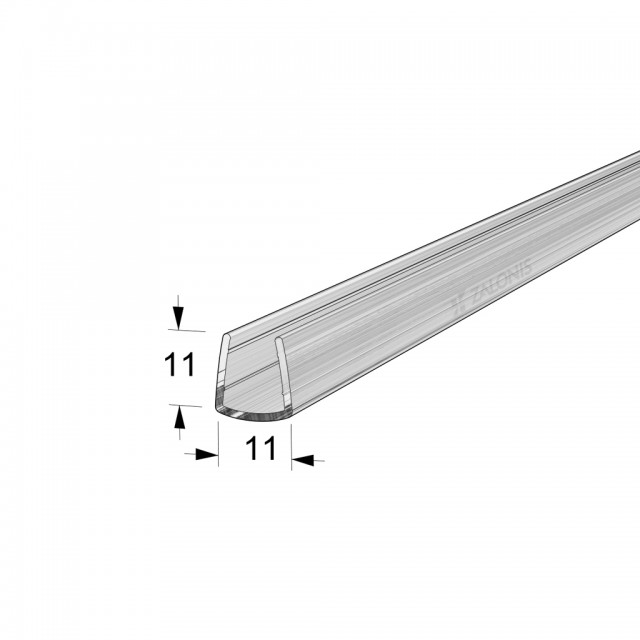 SIMPLE END SHOWER DOOR SEAL FOR 6-8mm GLASS