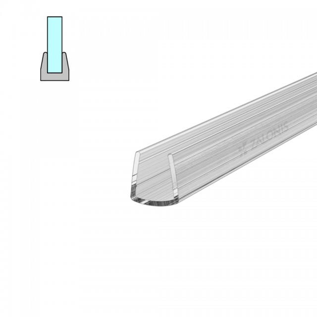SIMPLE END SHOWER DOOR SEAL FOR 8-10mm GLASS