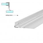 90 DEGREES LONG FIN SHOWER SEAL FOR 6-8mm GLASS