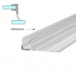 90 DEGREES LONG FIN SHOWER SEAL FOR 8-10mm GLASS