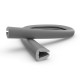 CRYSTAL EDGE PROTECTOR PVC PROFILE 10mm / GRAY 