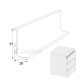 "L" PROFILE-GOLA 395 / MATT ALUMINIUM