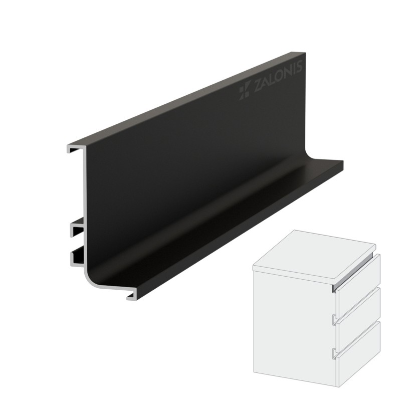 "L" PROFILE-GOLA 395 / MAT BLACK GOLA SYSTEM