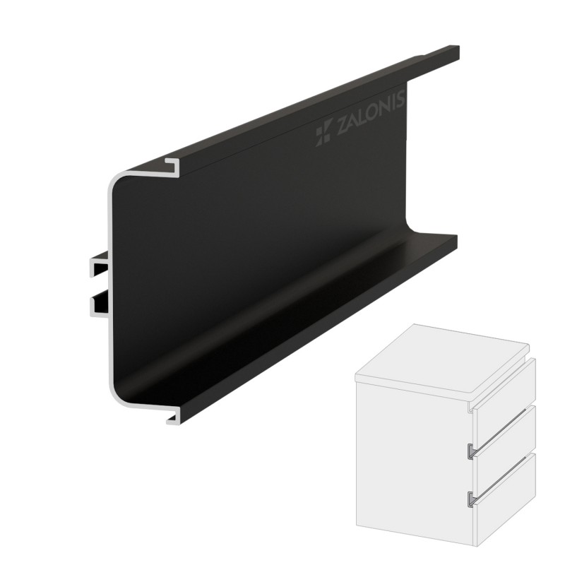 "C" PROFILE-GOLA 395 / MAT BLACK GOLA SYSTEM