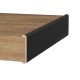 KITCHEN WORKTOPS ALUMINIUM END CAP 30 / MAT BLACK / DOUBLE OVERCAP VARIOUS PROFILES