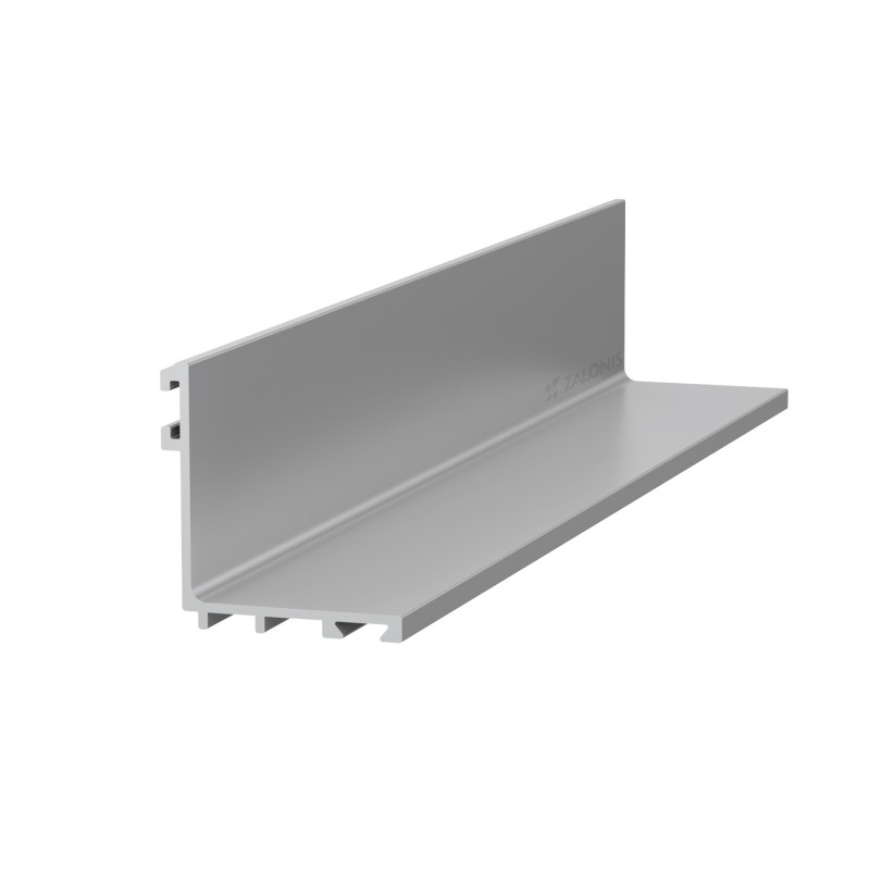 L-SHAPE ALUMINUM PROFILE FOR BRUSH / 35X33 / ANODISED