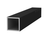 SQUARE ALUMINIUM PROFILE 30x30 / BLACK, GRAINED