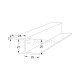 ALUMINUM Z-SHAPE PROFILE CHANNEL / 25x25x25x2mm U - PROFILES