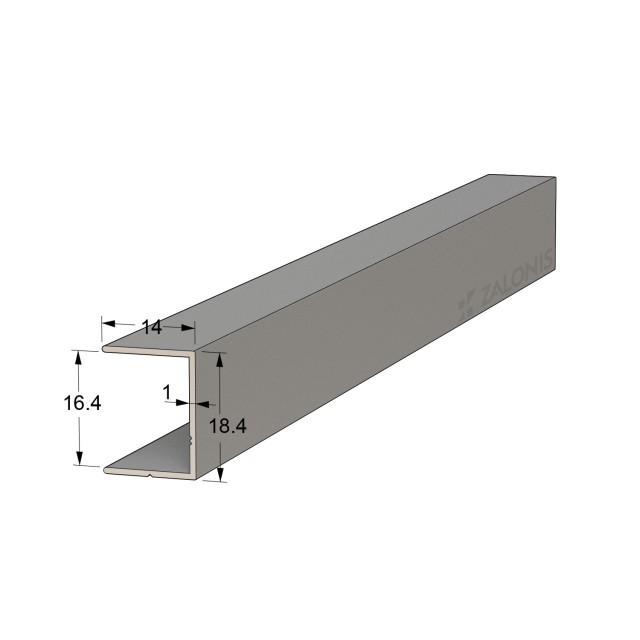ΠΙ 16.4 mm ΑΛΟΥΜΙΝΙΟΥ / ΡΑΦΙΩΝ / ΑΛΟΥΜΙΝΙΟ ΜΑΤ