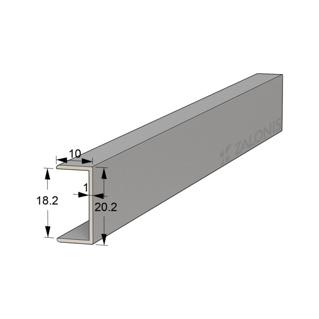 ΠΙ 18.2 mm ΑΛΟΥΜΙΝΙΟΥ / ΡΑΦΙΩΝ / ΑΛΟΥΜΙΝΙΟ ΜΑΤ