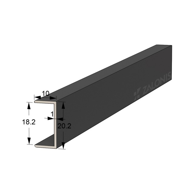 ΠΙ 18.2mm ΑΛΟΥΜΙΝΙΟΥ / ΡΑΦΙΩΝ / ΜΑΥΡΟ ΜΑΤ