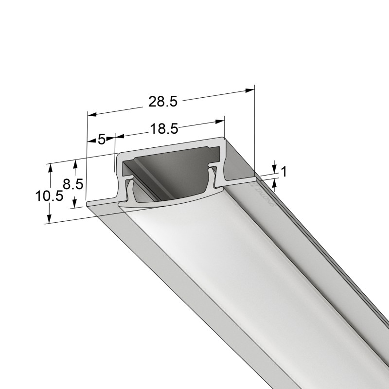 BUILD-IN LED ALUMINIUM PROFILE  / ANODISED U - PROFILES