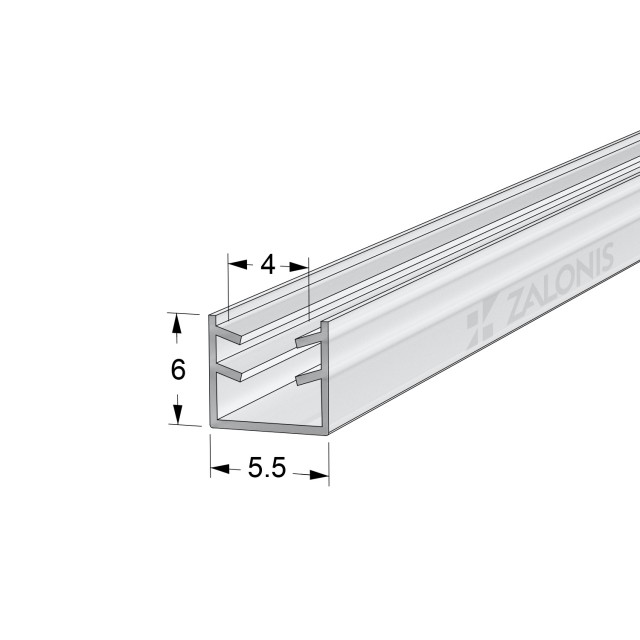 ΠΛΑΣΤΙΚΟ ΠΡΟΦΙΛ ΒΙΤΡΙΝΑΣ ΓΙΑ 4mm TZAMI / ΒΕΡΓΑ 3m