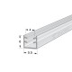 PLASTIC GLAZING PROFILE FOR 4mm GLASS / 3 m ROD GENERAL USE PLASTIC PROFILES