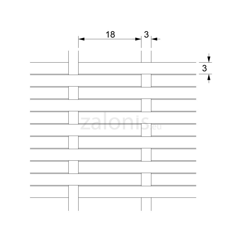 CLOSE WEBBING RATTAN / 90