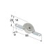 BOTTOM SLIDING ROLLER D.18