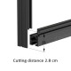 SLIDING SYSTEM m.420 WITH SIDE PROFILES / 2 LEAF / 2m SLIDING SYSTEM m.420