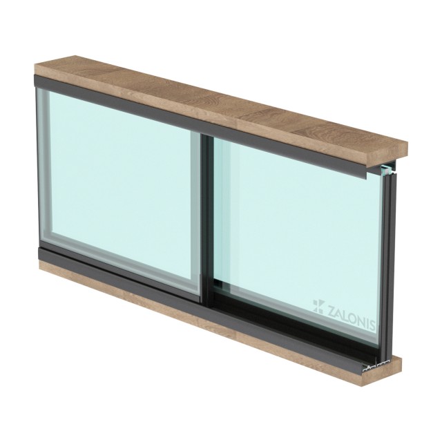 SLIDING SYSTEM m.420 WITH SIDE PROFILES / 2 LEAF / 2m