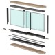 SLIDING SYSTEM m.420 WITH SIDE PROFILES / 2 LEAF / 2m SLIDING SYSTEM m.420