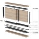 SLIDING BOTTOM-UPPER GUIDE m.420 / BLACK