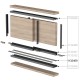 ALUMINIUM SLIDING BOTTOM GUIDE m.420 / ANODISED BOTTOM SLIDING FITTINGS