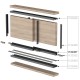 L-SHAPE BOTTOM SLIDING PROFILE m.420 / BLACK