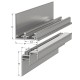 TOP AND BOTTOM GUIDE TRACK 600 cm CABINET SLIDING DOORS m.204 / 75kg
