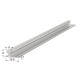 SINGLE GUIDE m.051 / 16x8mm / RAW ALUMINIUM PROFILES FOR SLIDING SYSTEMS