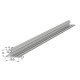 SINGLE GUIDE m.051 / 16x8mm / MAT ALUMINIUM ALUMINIUM PROFILES FOR SLIDING SYSTEMS
