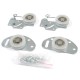 FAST-S m.051 FURNITURE FITTING SET FOR SLIDING DOOR - 1 LEAF/ 50Kg
