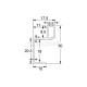 WARDROBE SQUARE HANDLE FOR DOOR 18mm / 270cm / MAT ALUM ALUMINIUM PROFILES FOR SLIDING SYSTEMS