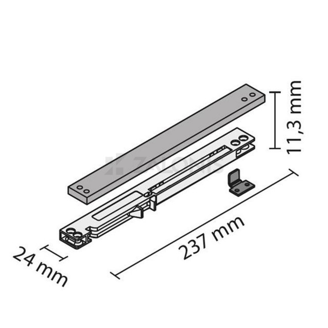 SOFT CLOSE m.051 MECHANISM FOR FAST-FAST S SLIDING SYSTEMS