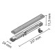SOFT CLOSE m.051 MECHANISM FOR FAST-FAST S SLIDING SYSTEMS CABINET SLIDING DOORS m.051 / 50Kg